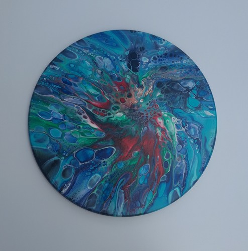 Handmade painting fluid art - handmade,