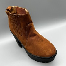 Select Ankle Boots Block Heels Platform Womens Uk 3 Chelsea