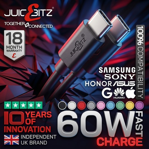 Usb type cable 3a 60w - c, c