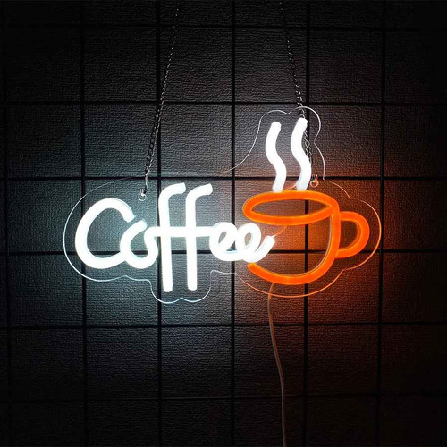 Coffee led neon - coffee, usb
