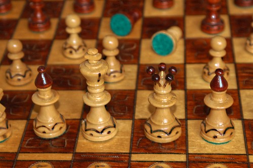 Wooden chess set - set, in