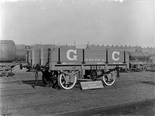 Old train photo - old, lowsided