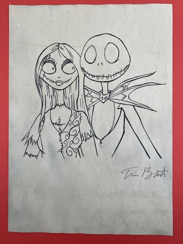 Tim burton drawing paper - on,