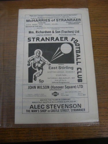1977 stranraer v east - stranraer,