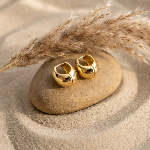 9ct real gold plated chunky - real,