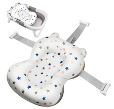 Baby Bath Cushion Bathtub Pad Baby Bath Pillow Newborn Infant Shower Seat USED