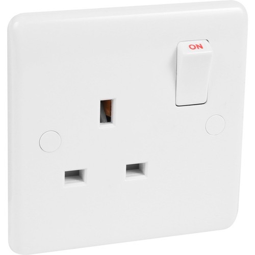 Switched 13a socket gang - socket, dp