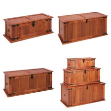Wooden Storage Chest Trunk