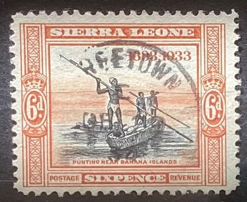 Sierra leone sg175 black - sg175, 6d