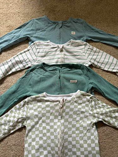 Zip footed sleepsuit set - footed,
