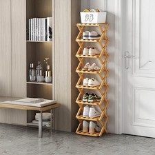 Folding Shoe Rack Bamboo