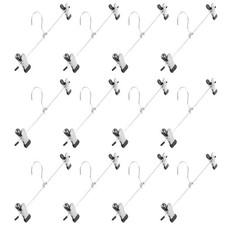 10 20 40 x Kids Coat Hangers with Clips Strong Metal Clothes Trousers Hangers