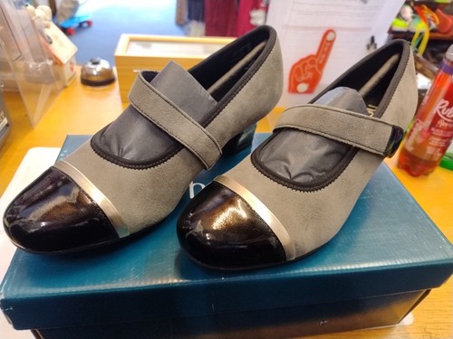 Hotter ladies grey black - &,