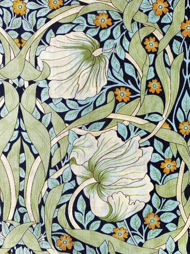 Morris pimpernel cotton - cotton, fabric