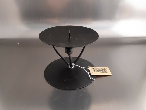 Quantity black metal candle - black,