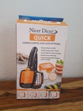 Genius Nicer Dicer Quick 5 in 1 Hand-Held Chopping Slicing and Dicing Machine