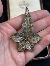 Vintage Marcasite Silver Tone