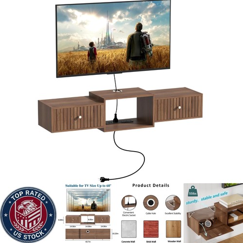 Elegant floating tv - 43.7",