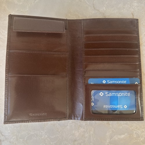 Vtg samsonite brown leather - vtg,