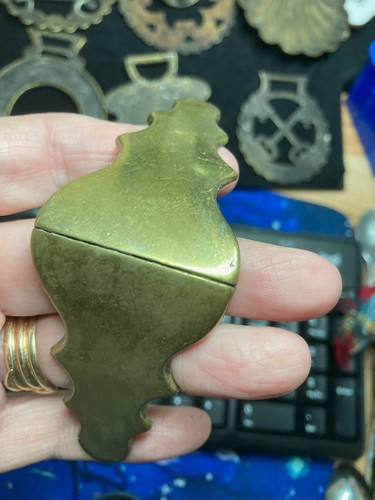 Antique horse brass noseband - horse,