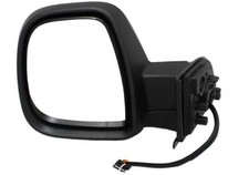 For Peugeot Partner 2018-2024 Electric Black Cover Wing Door Mirror Left Side