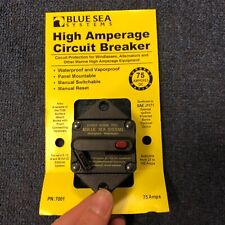 Blue Sea Systems High Amperage Circuit Breaker 75A DC Panel Mount (BSS7001) Boat