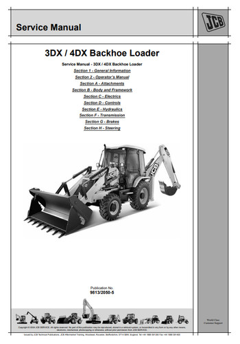 Jcb 3dx 4dx - 3dx/4dx, loader