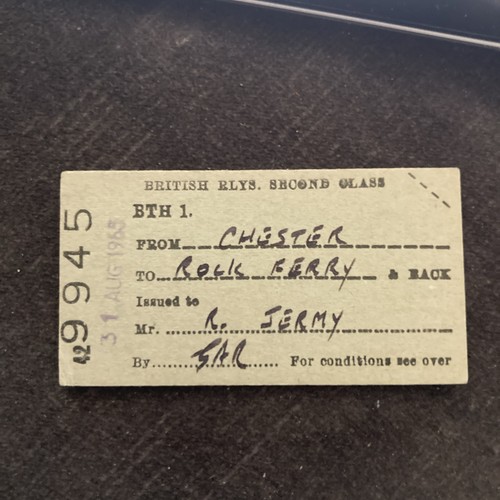 Railway ticket chester - railway.,