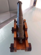 VINTAGE BRASS Royal Navy Replica Deck  Cannon Maritime 2kgs .Desk Paperweight
