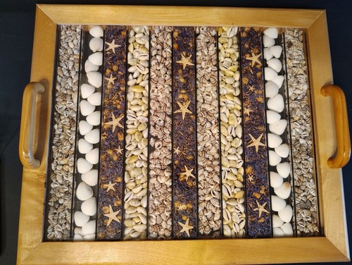 Wooden specimen glass - wooden, tray