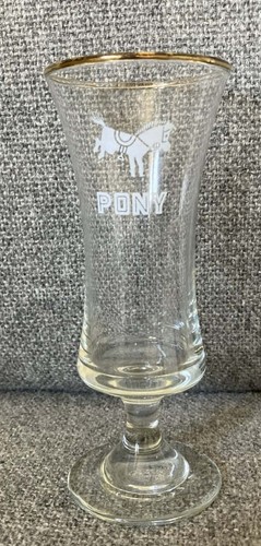 Pony branded gold rim - pony,