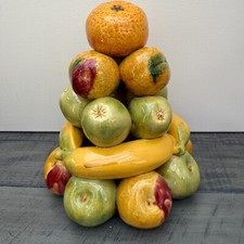 Vintage Majolica Fruit Pyramid