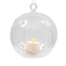 Clear Glass Bauble Tealight |