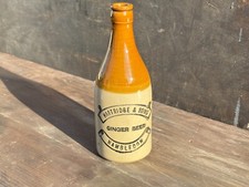 58593 Old Vintage Antique Printed Ginger Beer Bottle Hambledon Hartridge