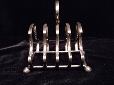 Vintage Silver Plate Toast