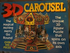 Vintage 3D Carousel Jigsaw