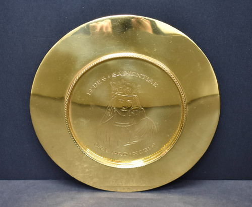 Antique sterling silver disk - sterling,