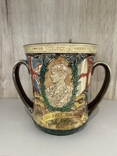 C.Noke & H.Fenton Royal Doulton George VI & Elizabeth Coronation Loving Cup 1937