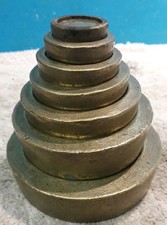 Victorian Set Of 7 Brass Troy