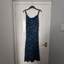 Beautiful Amaranto Midi Teal Blue Dress Size 10