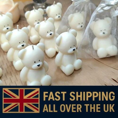 Bear silicone candle - 3d, mold