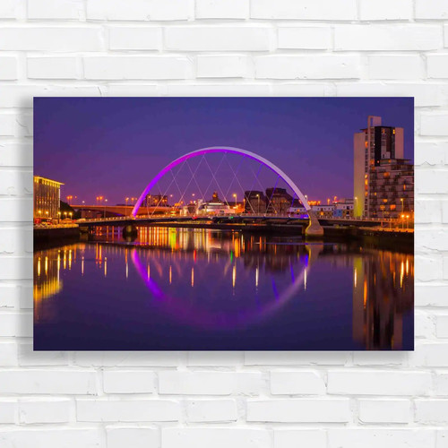 Glasgow waterside canvas print - waterside,