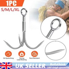 Grappling Hook 3Claw Climbing Hook Stainless Steel Grapnel Hook S~XL Size UK`