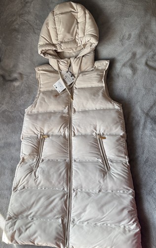 Zara women cream hooded - zara,