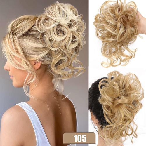 Messy bun hair piece scrunchie - bun,