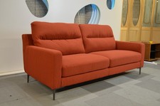 Bella Large Sofa in Red Fabric Polo Divani Italian Aquaclean Boucle Alessandro