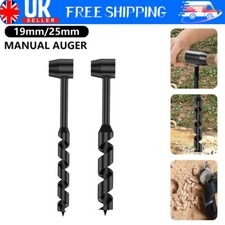 Carbon Steel Bushcraft Hand Drill Manual Auger Manual Survival Drill Bit Tool UK