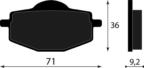 Front brake pads sbn - front,