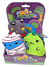 Cats Vs Pickles 4 Pack 4" Cute Collectible Plush Beanies Includes Mystery Pickle