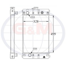 Radiator for PERKINS Generator